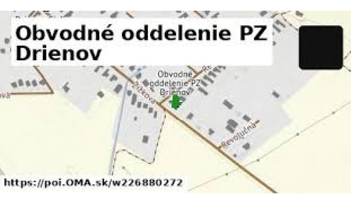 Oznam - Obvodné oddelenie Policajného zboru Drienov